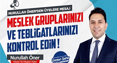Nurullah Öner'den Üyelere Mesaj: