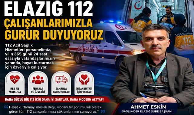 Sağlık-Der Elazığ Şube Başkanı Ahmet Eskin: