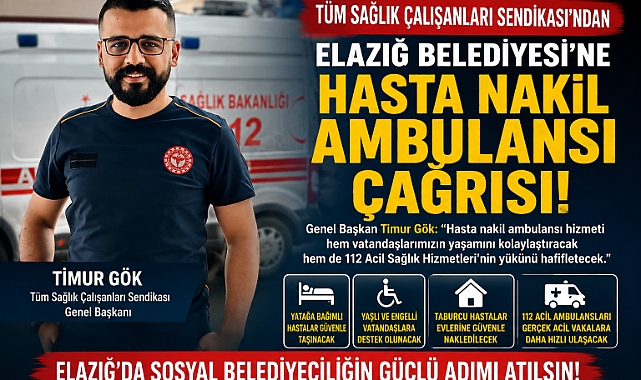 Tüm Sağlık Çalışanları Sendikası'ndan Elazığ Belediyesi'ne