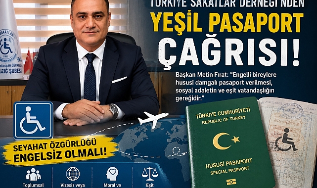 Türkiye Sakatlar Derneği'nden Yeşil Pasaport Çağrısı: